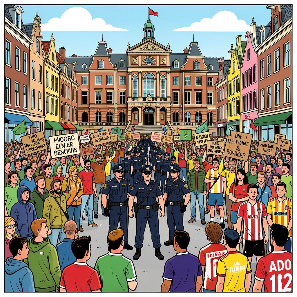 Den Haag zet zich schrap voor een chaotische zaterdag met twee protesten en een voetbalwedstrijd.
