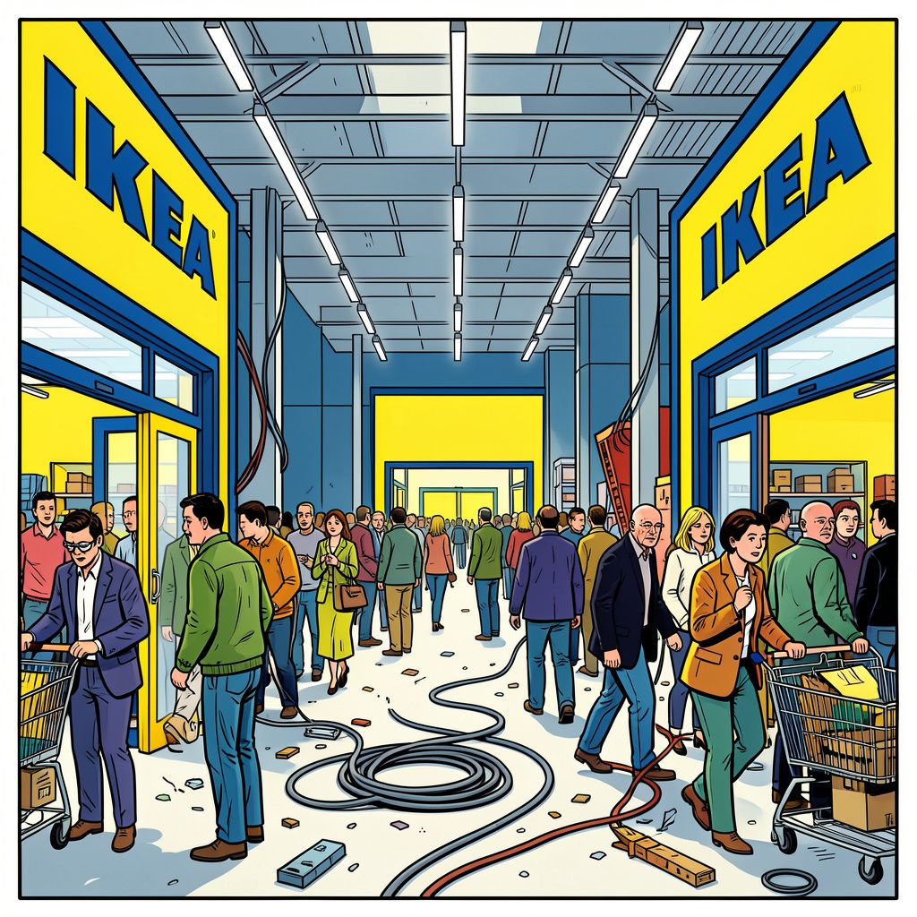 Een kapotte kabel legt IKEA plat en toont hoe kwetsbaar bedrijven zijn zonder internet
