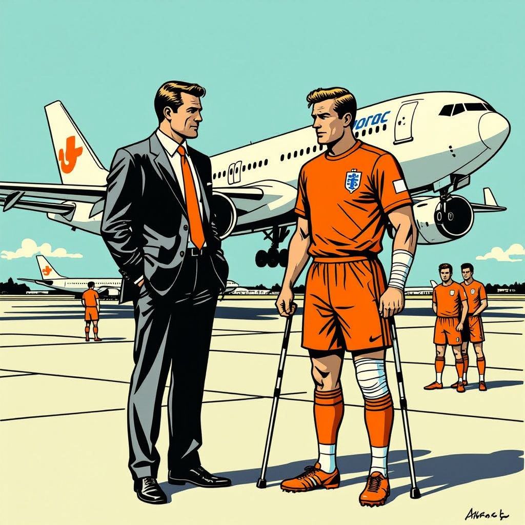 Oranje vertrekt naar het WK met een keeper op één been