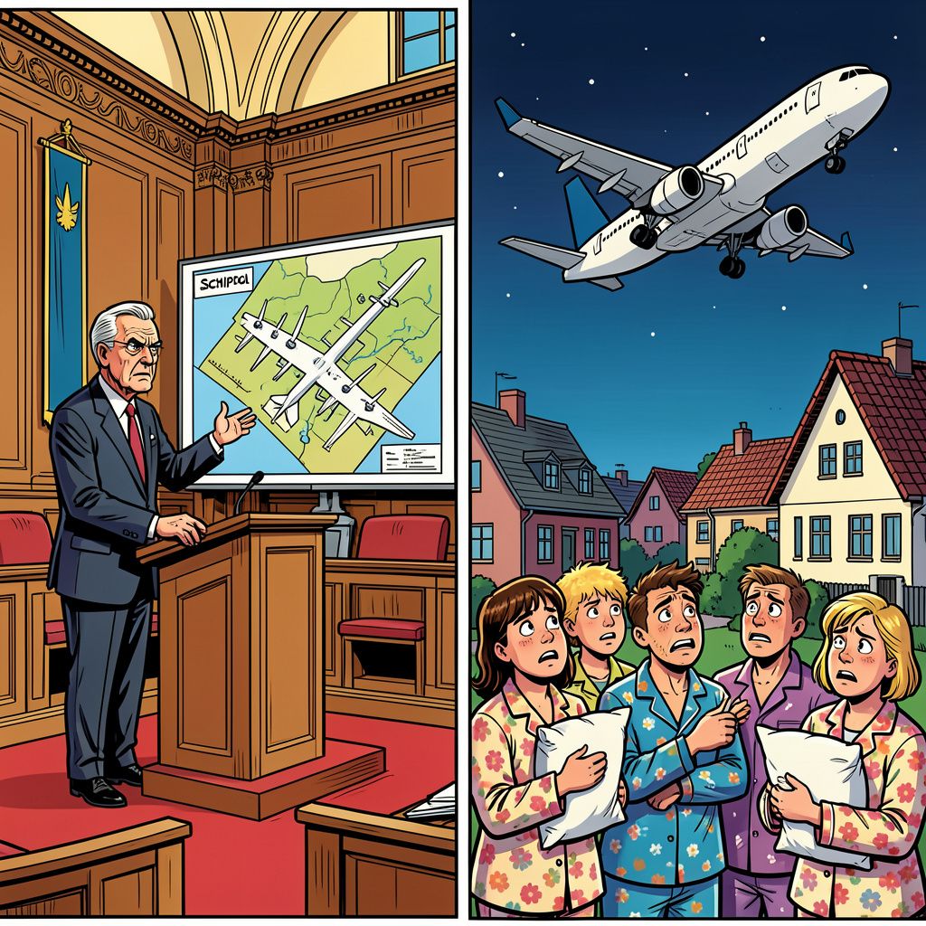 De Tweede Kamer debatteert vanavond over de herrie en de 27.000 omstreden nachtvluchten van Schiphol.