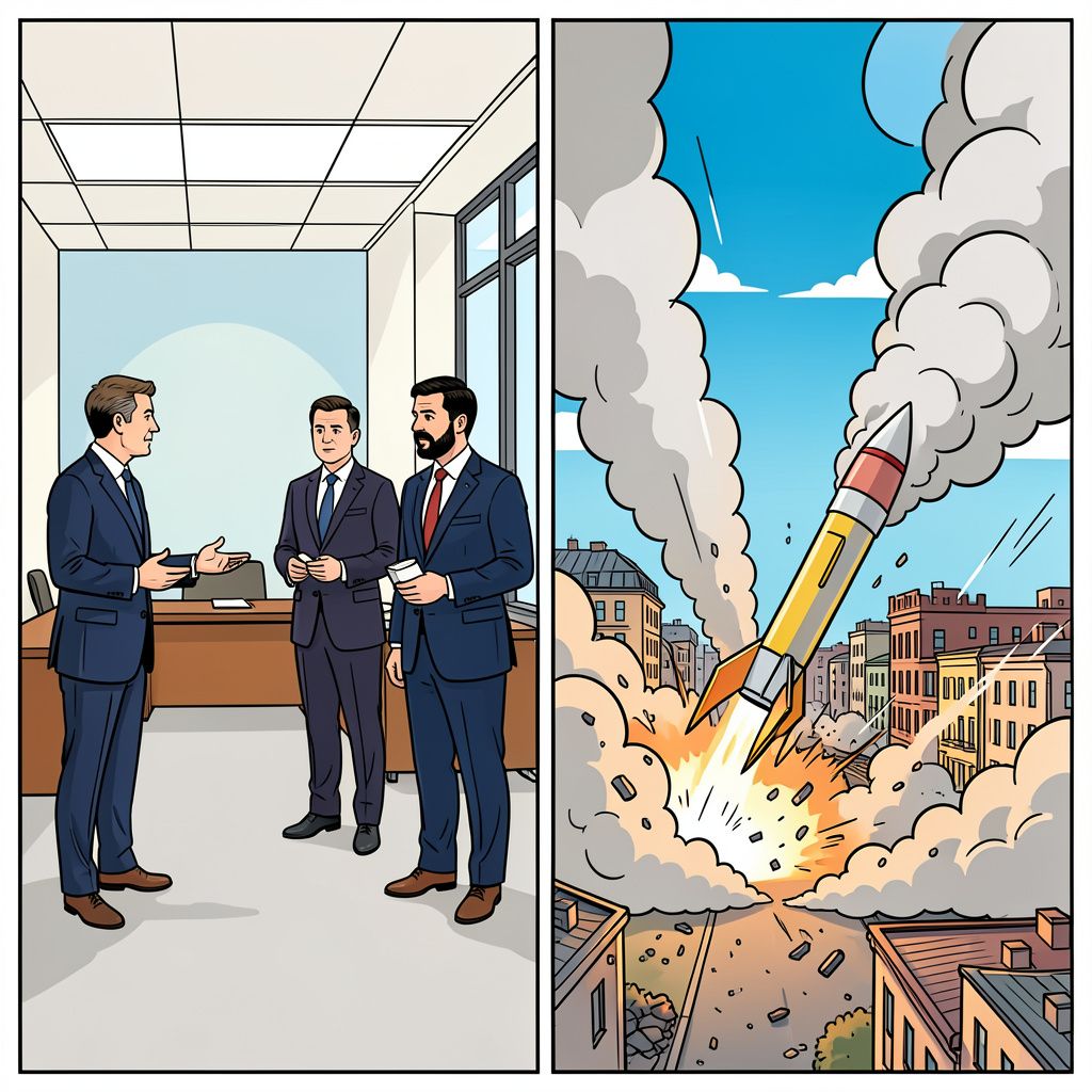 Zelensky overlegt in Oslo met Amerikaanse gezanten terwijl dodelijke Russische raketaanvallen Oekraïne treffen.