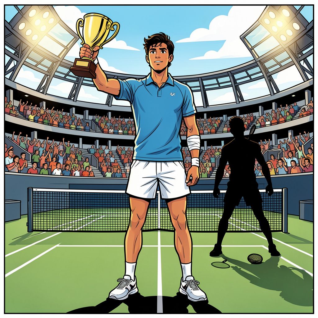 Carlos Alcaraz wint na maanden blessureleed eindelijk weer een tennistoernooi in Tokio.