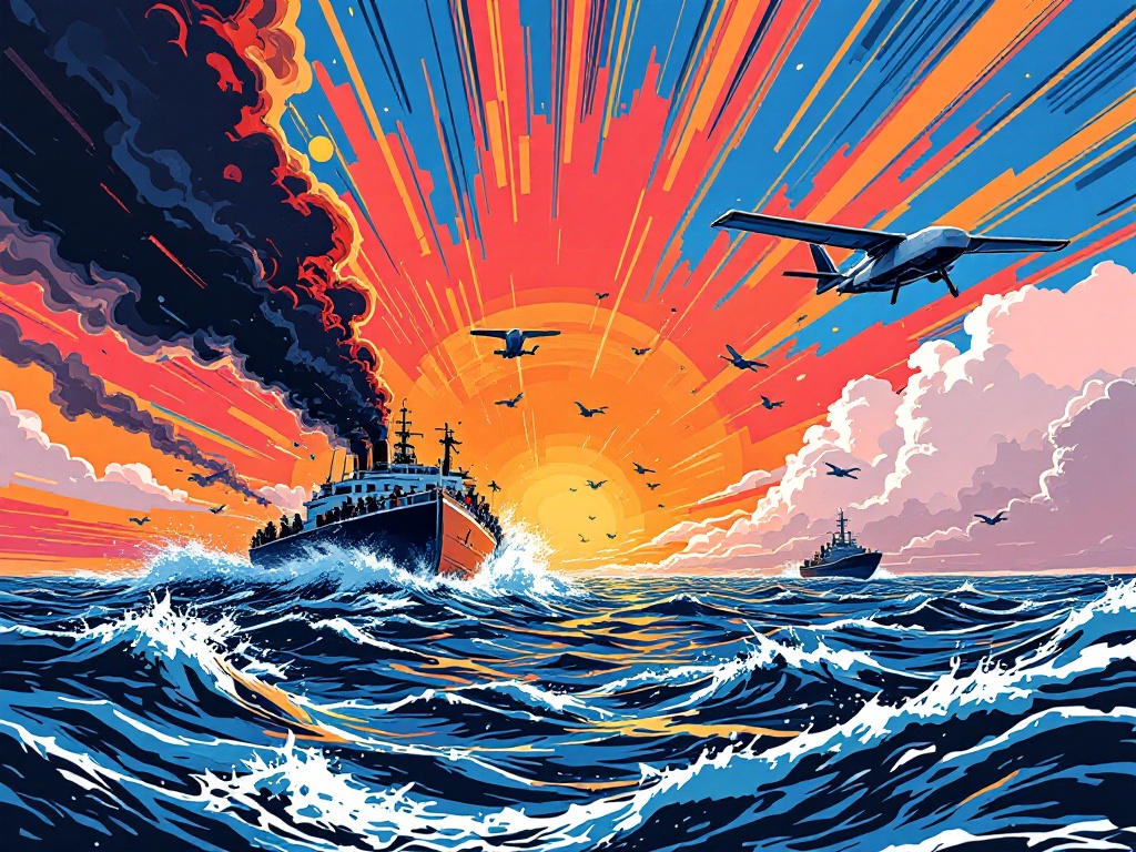 Hulpvloot onder vuur: Drone raakt schip op weg naar Gaza