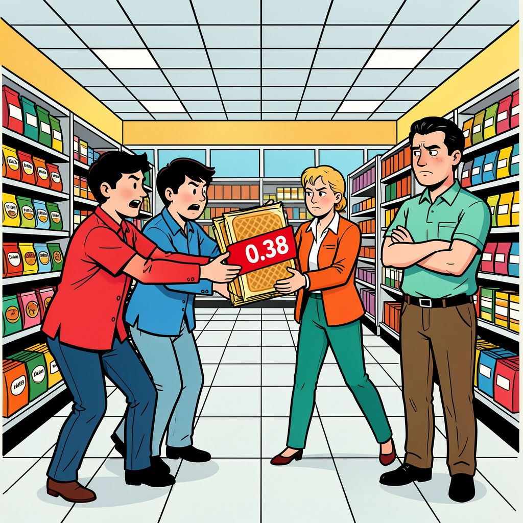 Supermarkten vechten om de klant en verlagen de prijs van stroopwafels naar een bodem van 38 cent.