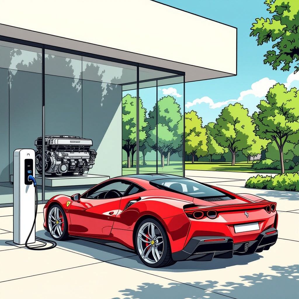 Ferrari steekt de V12 in het museum en zet vier elektromotoren in de Luce