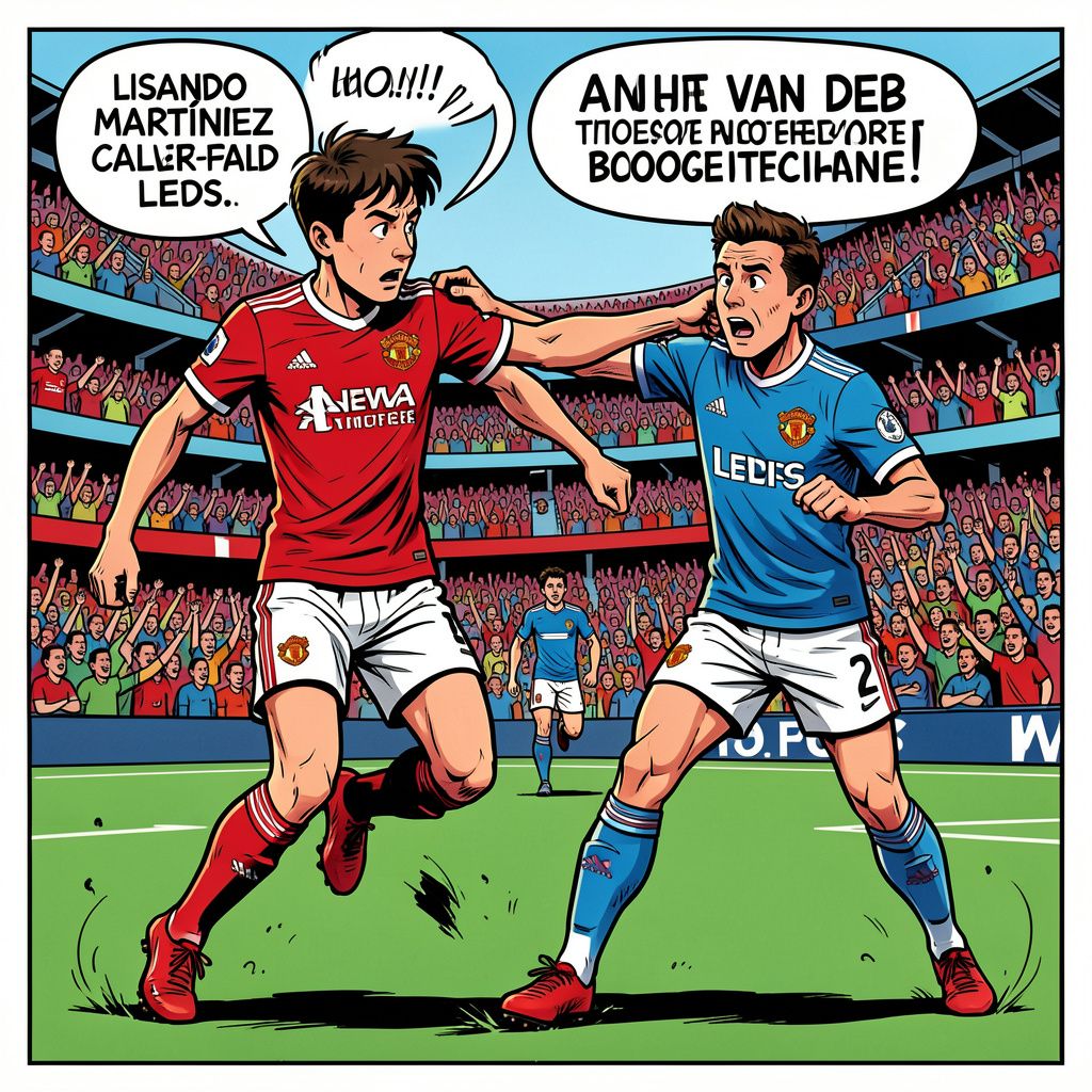 Lisandro Martínez krijgt rood voor haar trekken terwijl Manchester United thuis verliest van Leeds