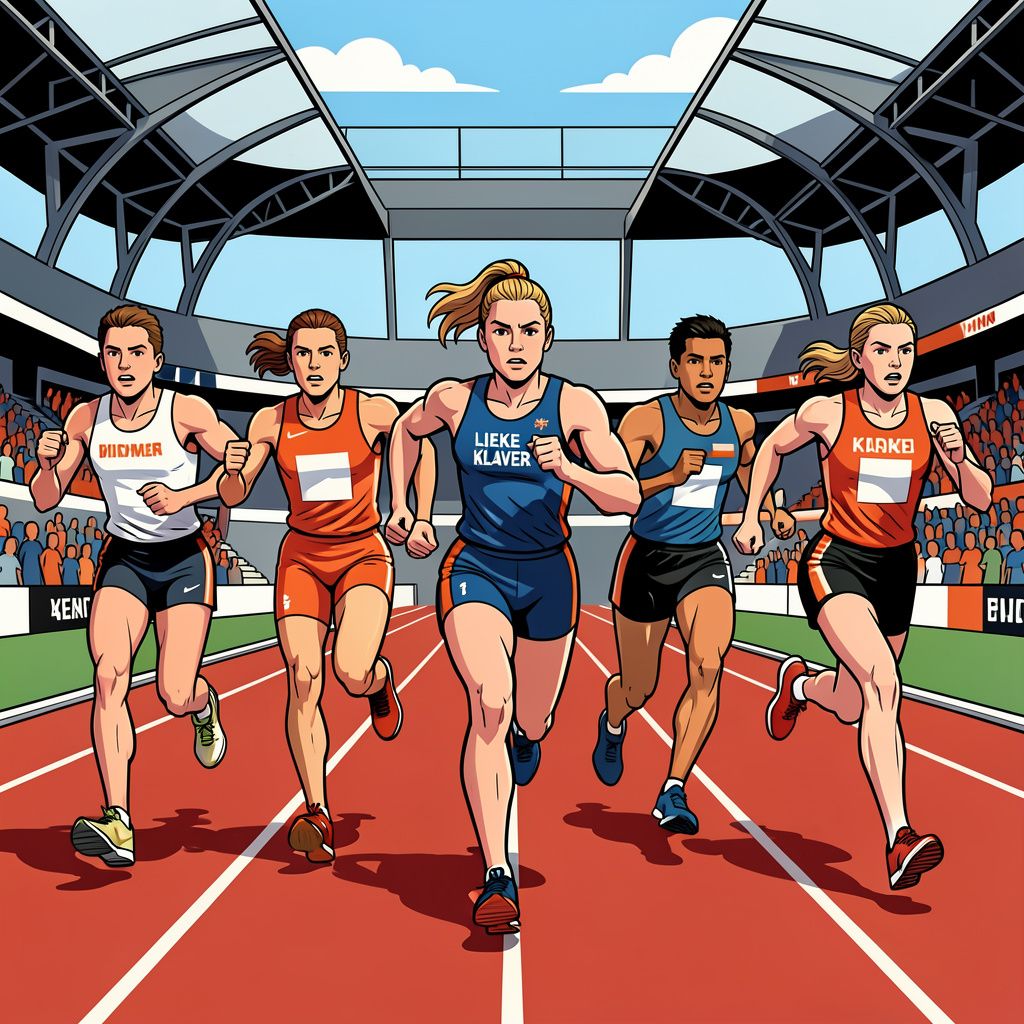 Nederlandse sprinters rennen met een strakke blik naar brons in Birmingham.