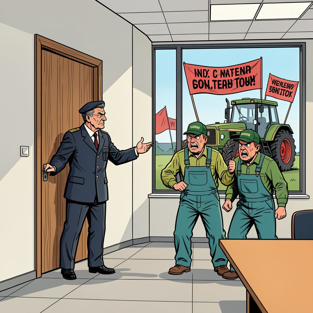 Het kabinet zet boerenclubs FDF en Agractie definitief buiten de deur na een uit de hand gelopen protest.