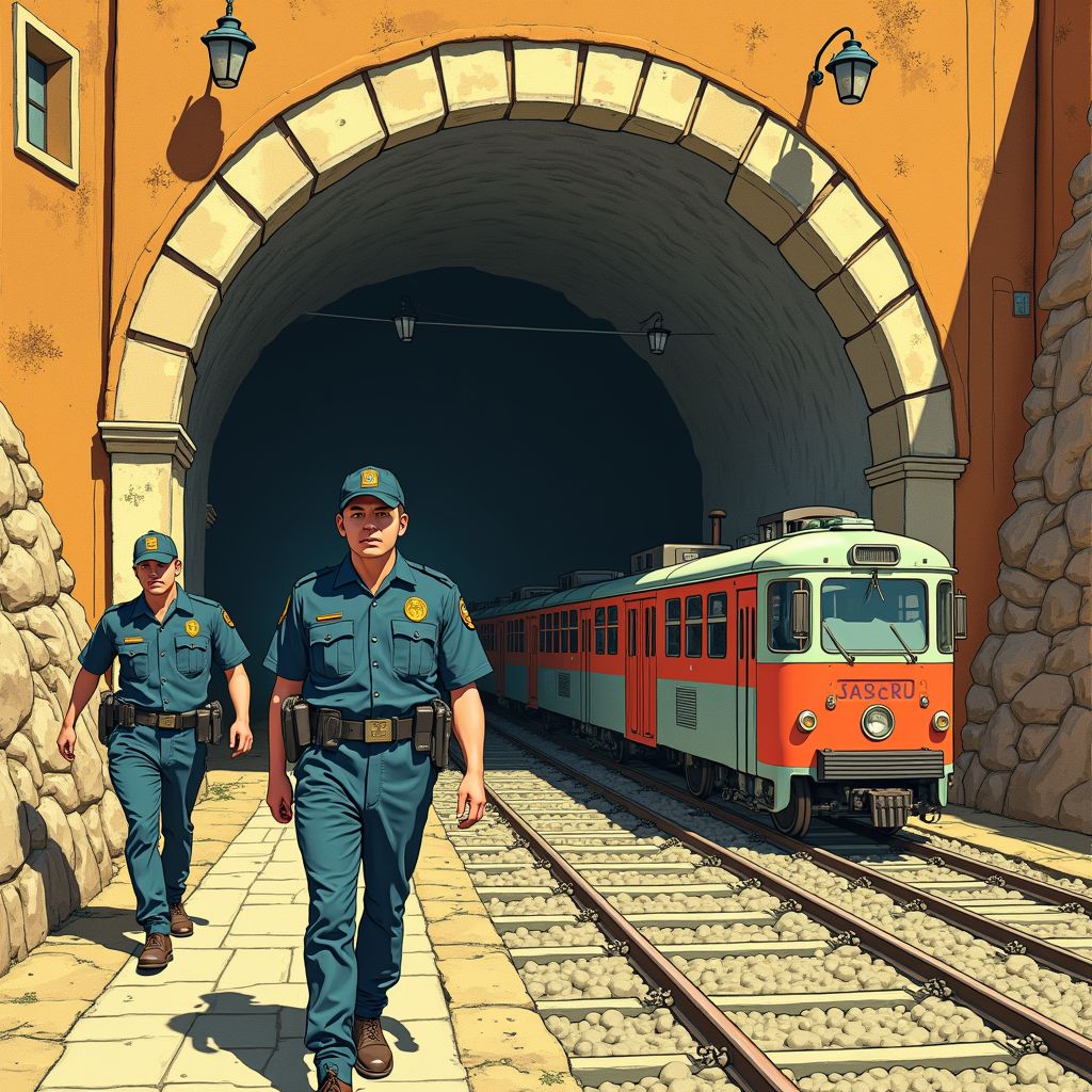 Spaanse politie ontdekt labyrint-tunnel met treintjes voor hasjtransport vanuit Marokko
