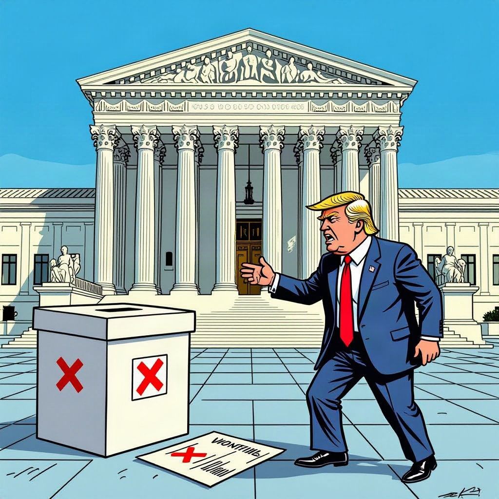 Het Amerikaanse Hooggerechtshof zet definitief een streep door het postplan van Trump.