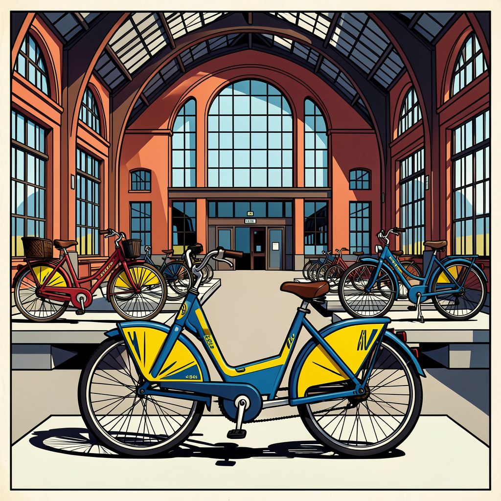 De iconische blauw-gele OV-fiets viert zijn vijfentwintigste verjaardag met een unieke tentoonstelling in het Spoorwegmuseum.