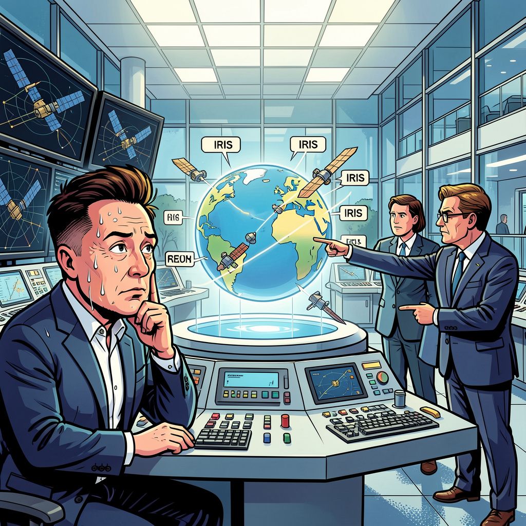 Brussel bindt de strijd aan met Elon Musk over satellietverbindingen in de ruimte.