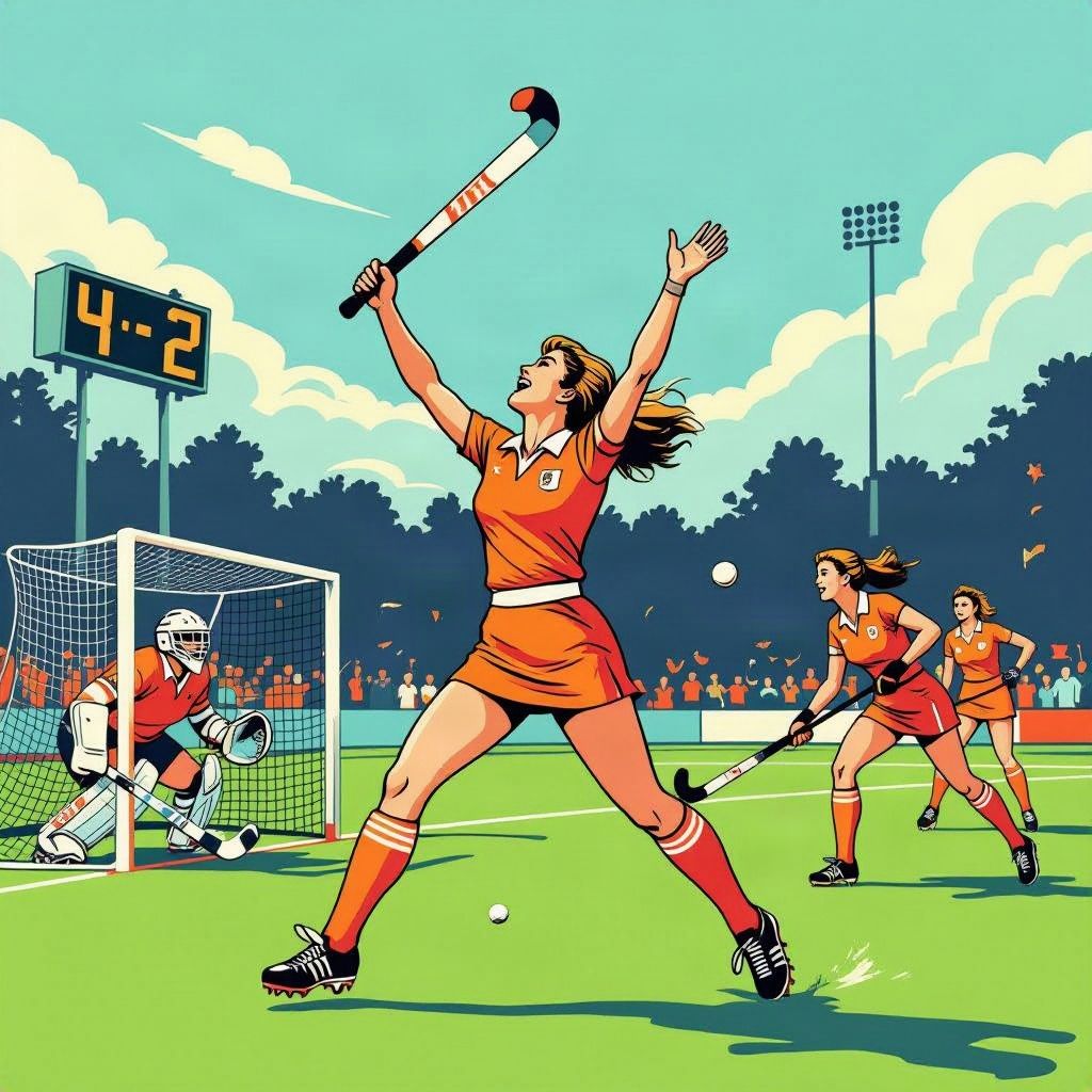 De Nederlandse hockeyvrouwen verslaan Australië met 4-2 na een bloedstollende slotfase op het wereldkampioenschap.