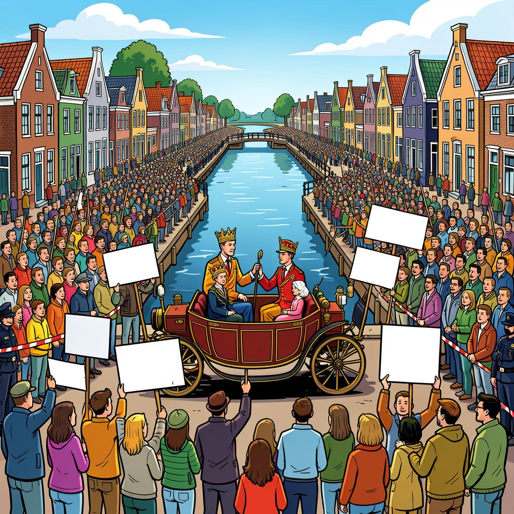 Drie demonstraties verstoorden voor het eerst in jaren het koninklijke bezoek tijdens Koningsdag in Dokkum