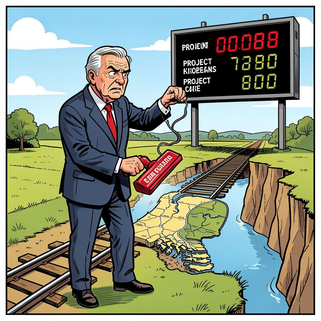 Het Noorden trilt op zijn grondvesten nu het spoor naar de Nedersaksenlijn plotseling doodloopt.