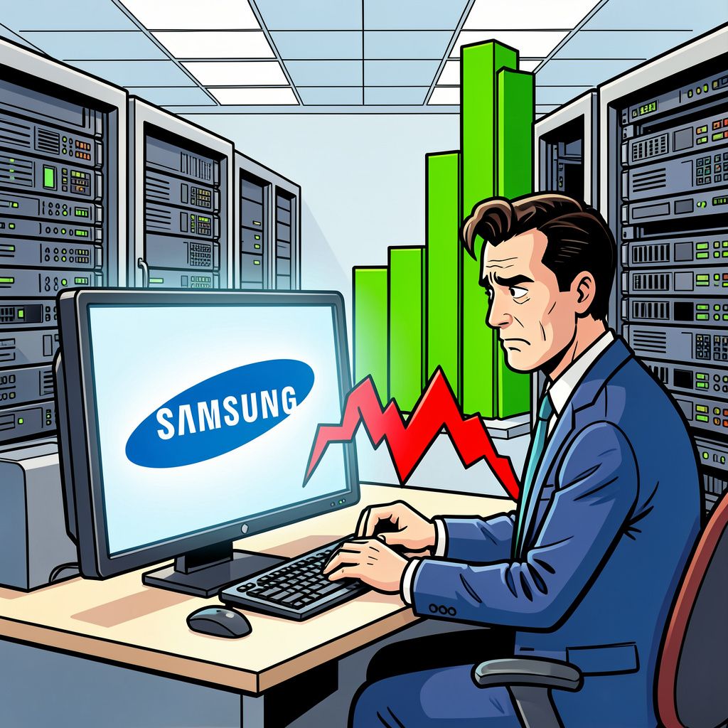 Samsung boekt een gigantische recordwinst door de AI-boom maar het aandeel keldert direct.