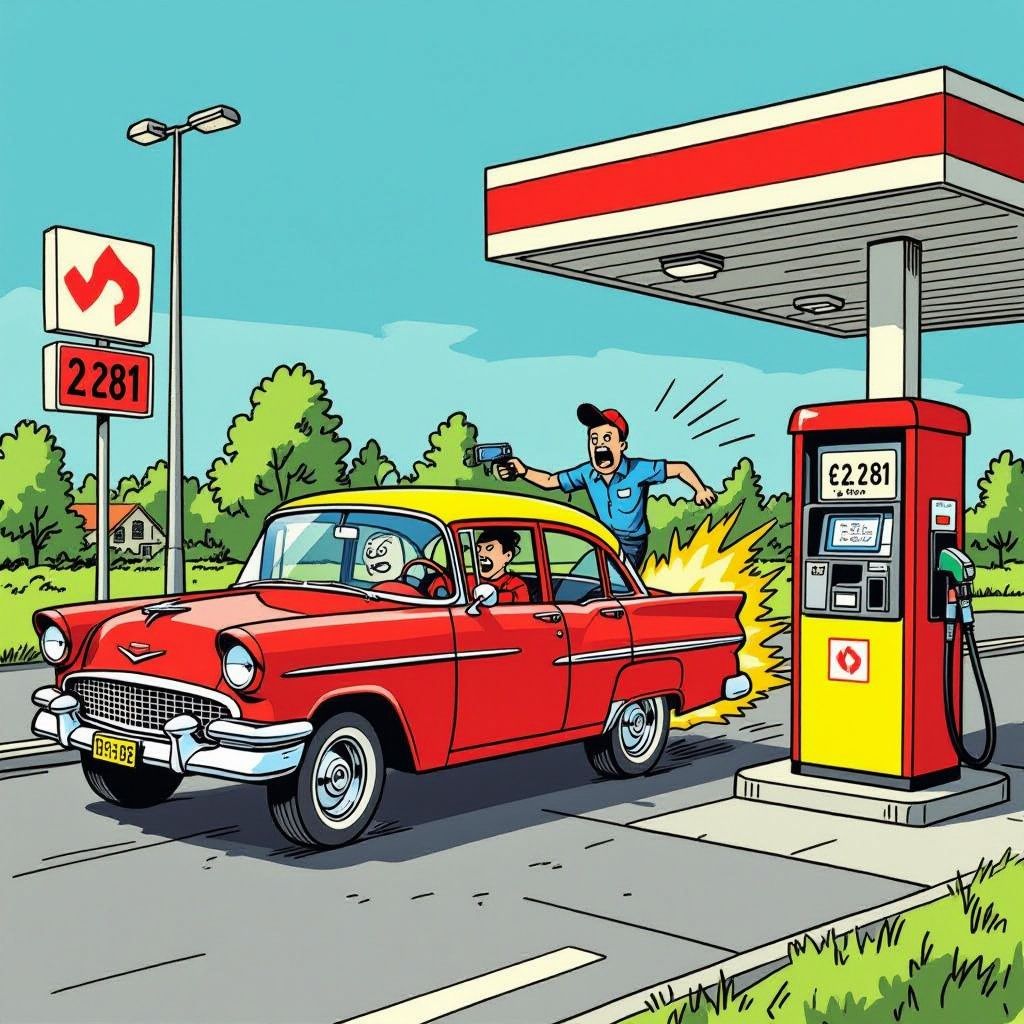 Hoge benzineprijzen drijven automobilisten tot tankdiefstal met recordstijging van 35 procent