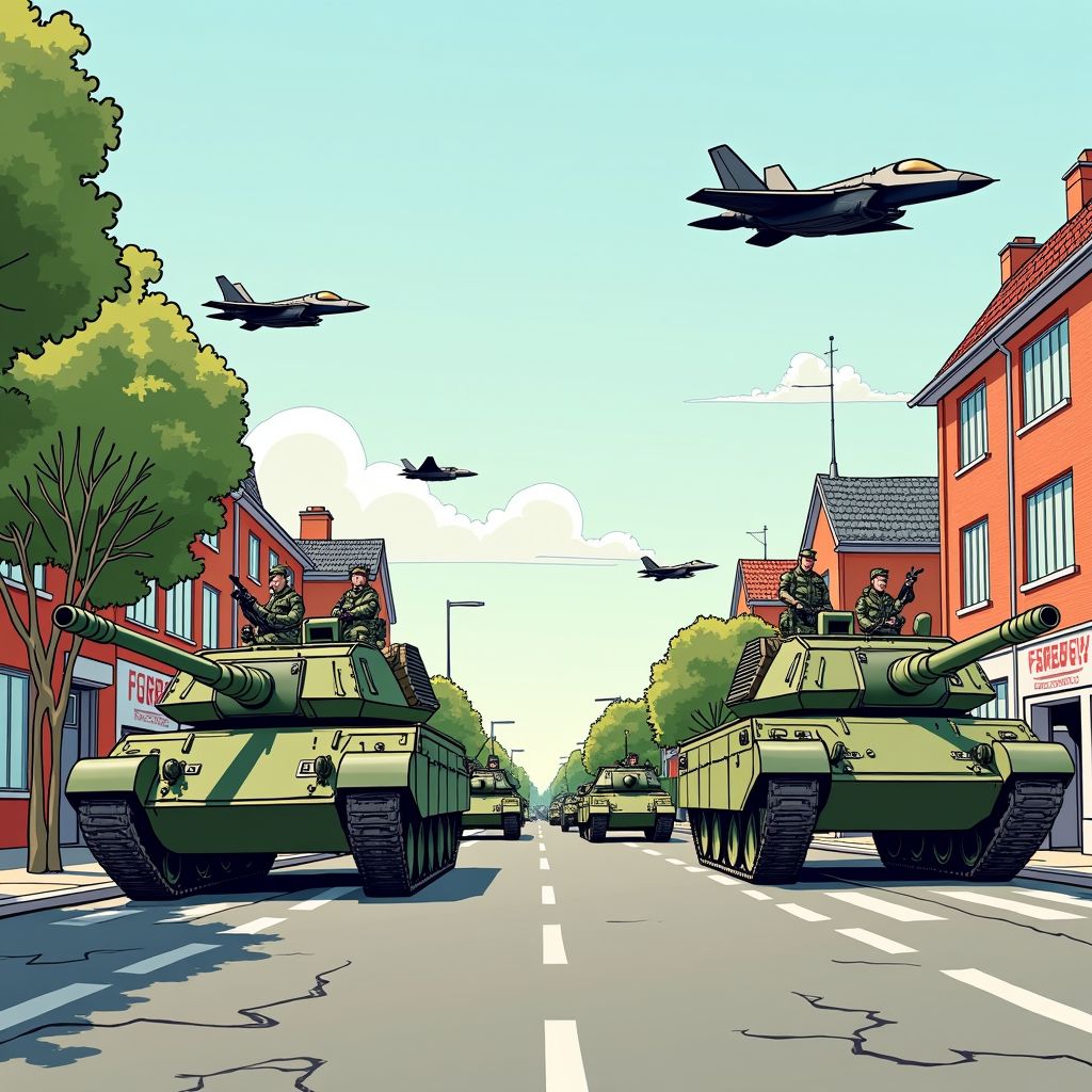 Nederlandse straten worden oefenterrein voor het leger