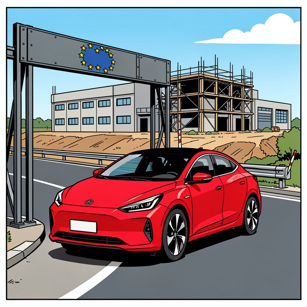 Europa heft hoge importtarieven op Chinese elektrische auto's maar de verkoop van gigant BYD verdubbelt gewoon.