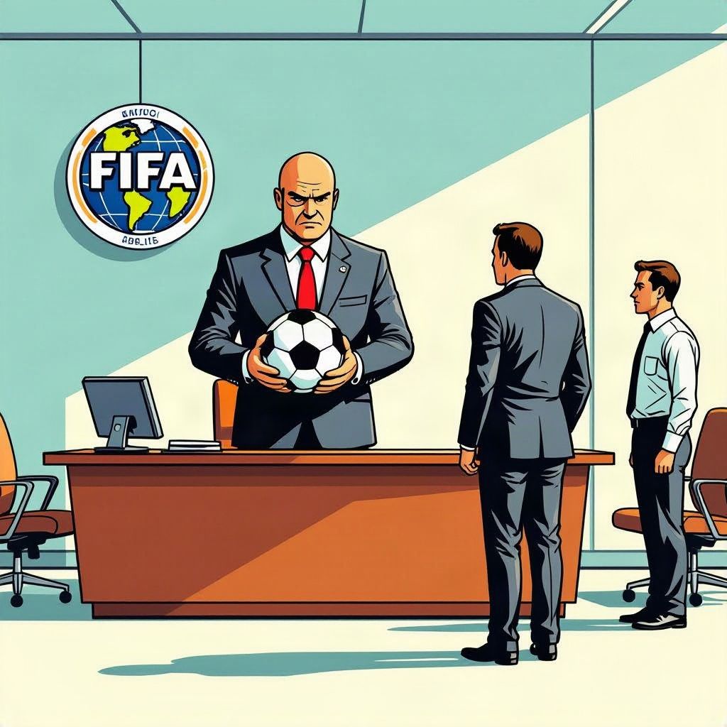 Wie kritiek uit op de plannen van de grote baas vliegt eruit bij de FIFA.