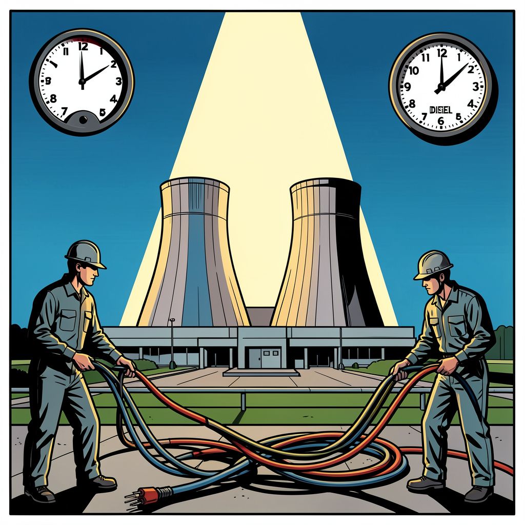 Een tijdelijke wapenstilstand redt Europa’s grootste kerncentrale op het nippertje van een blackout.