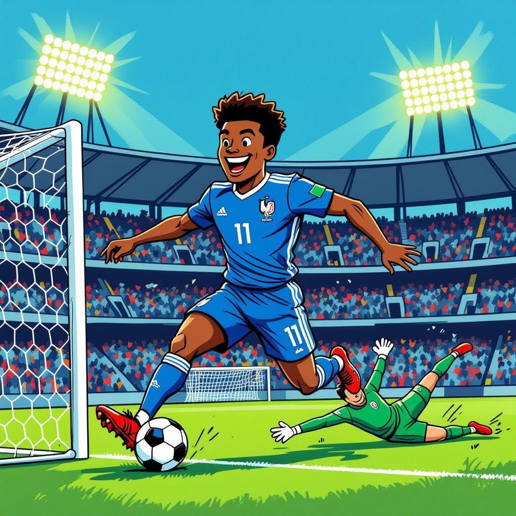Michael Olise schiet Frankrijk richting het WK met verbluffende hattrick tegen Noord-Ierland
