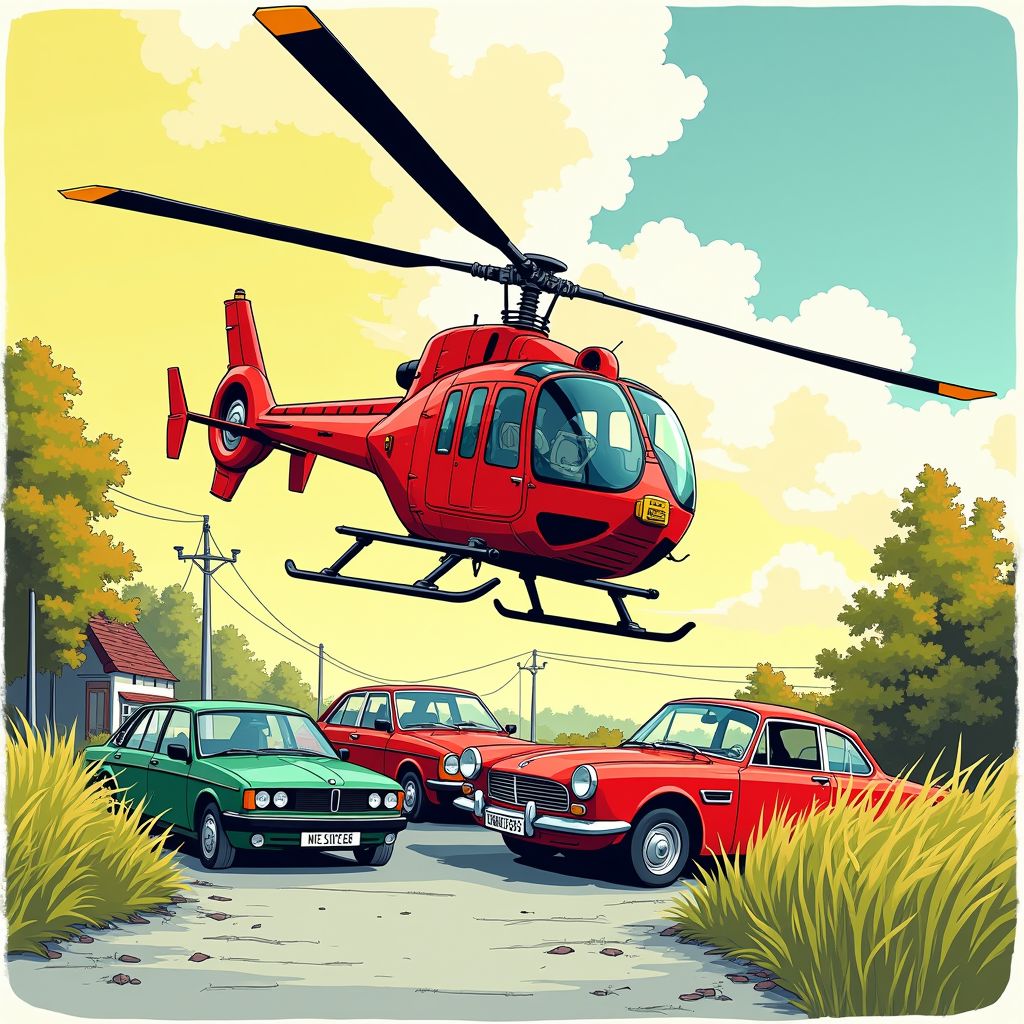 Traumahelikopter landt na frontale botsing waarbij auto in sloot belandt