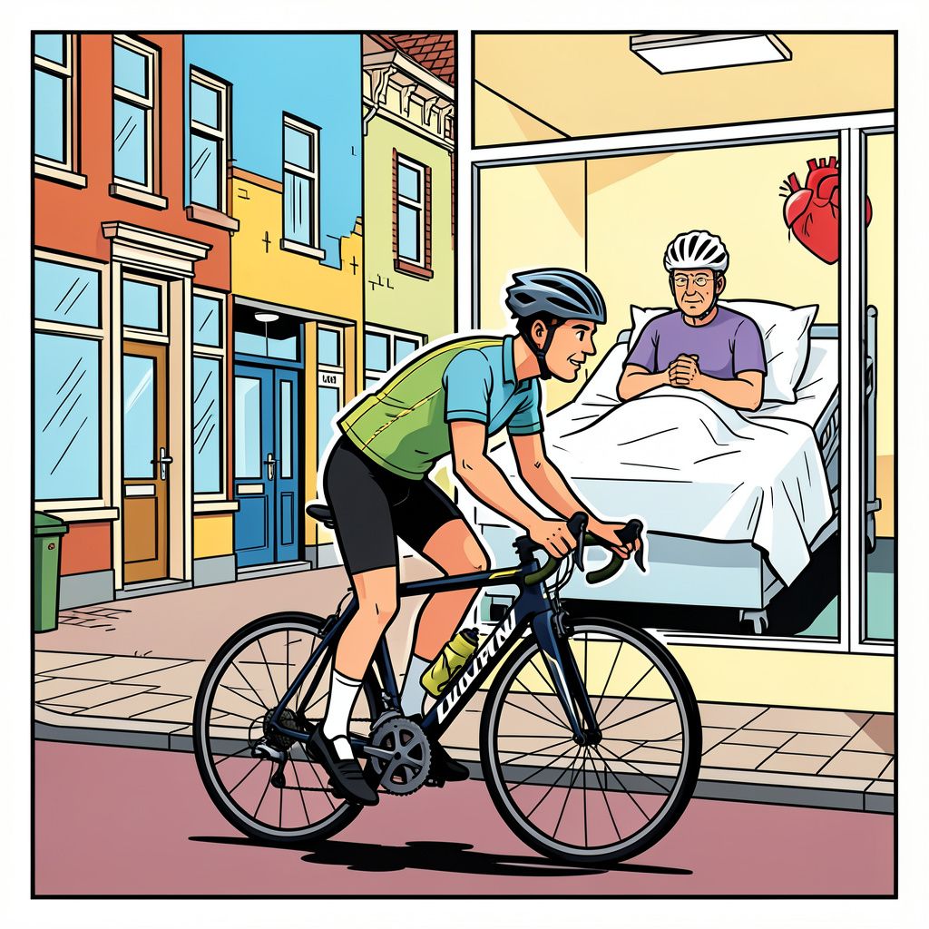 Erben Wennemars fietste met een herseninfarct naar de huisarts en herstelde na een spannende hartoperatie.