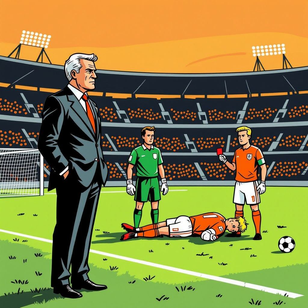 Oranje wint nipt van Oezbekistan, maar Koeman heeft een probleem: Verbruggen geblesseerd en Til geschorst
