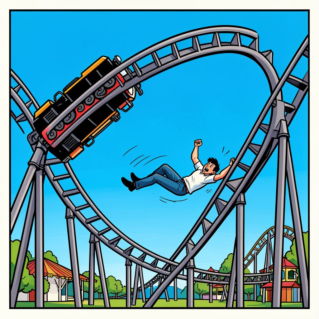 Een man valt uit de razendsnelle achtbaan Goliath nabij Atlanta en overlijdt.