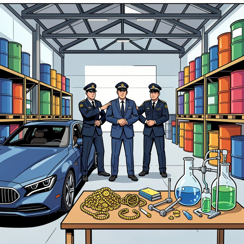 De politie pakt drie mannen op voor de import van grondstoffen voor speed.