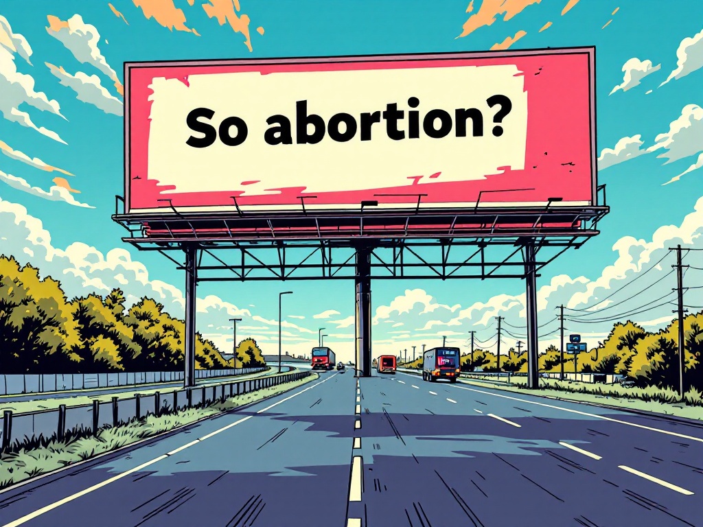 SGP plaatst billboards langs snelwegen met de vraag 'dus abortus?' vlak voor verkiezingen