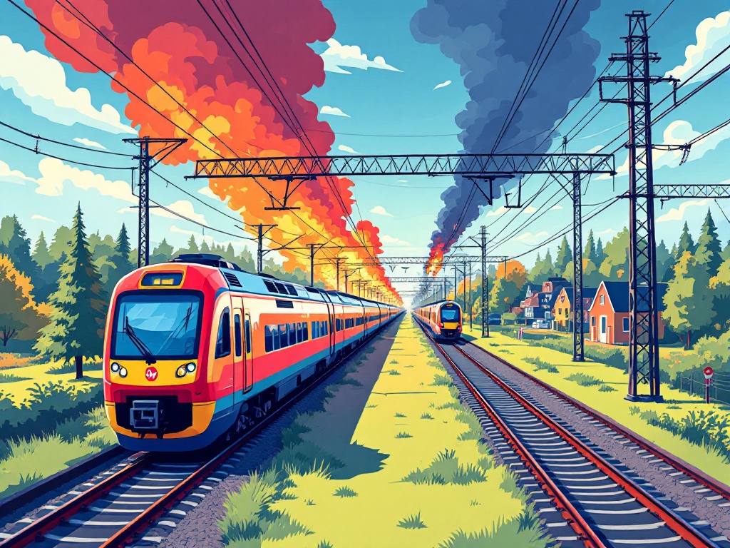 Treinramp: Twee Belangrijke Trajecten Lamgelegd door Bovenleiding