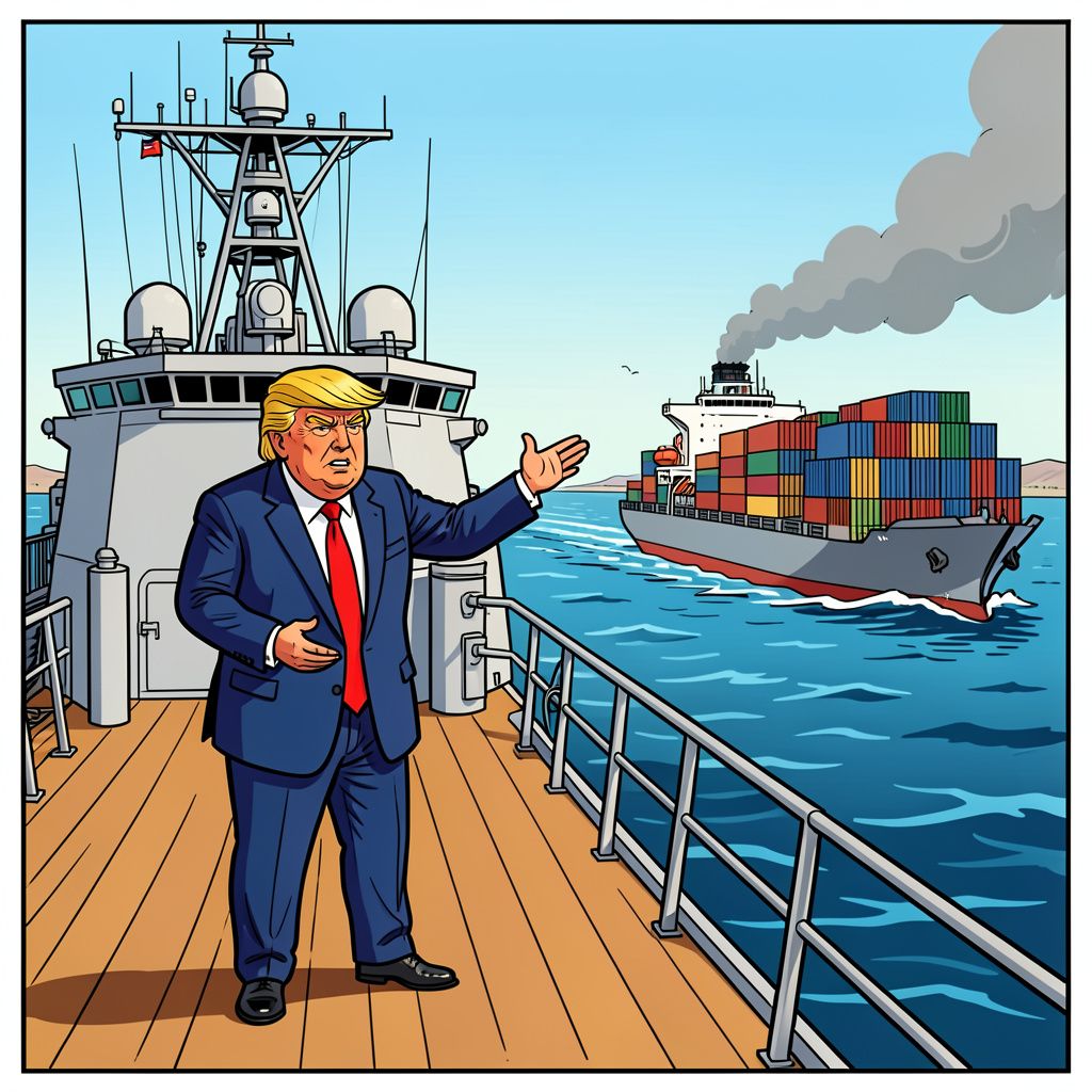 Amerika bombardeert Iran en eist plotseling twintig procent tol in de Straat van Hormuz.