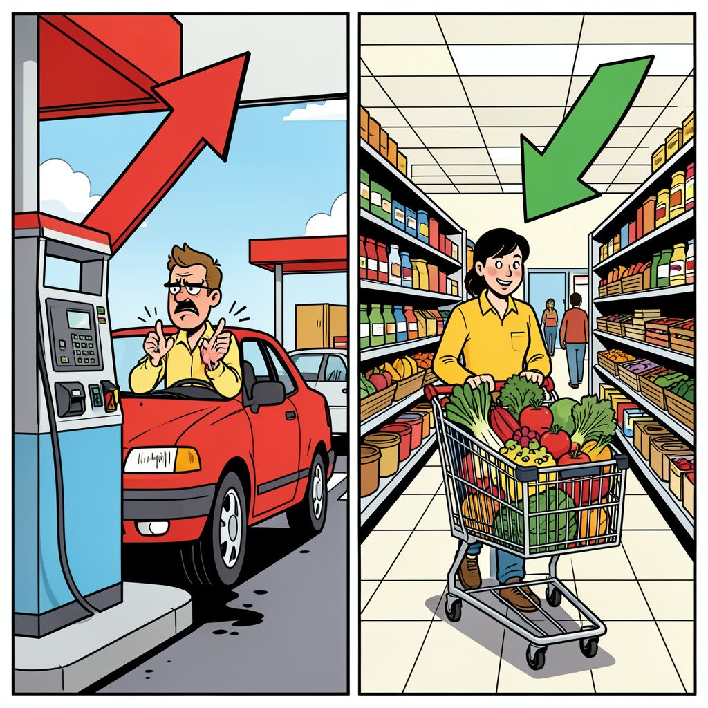 Dure brandstof jacht Nederlandse inflatie aan, maar boodschappen worden juist goedkoper.