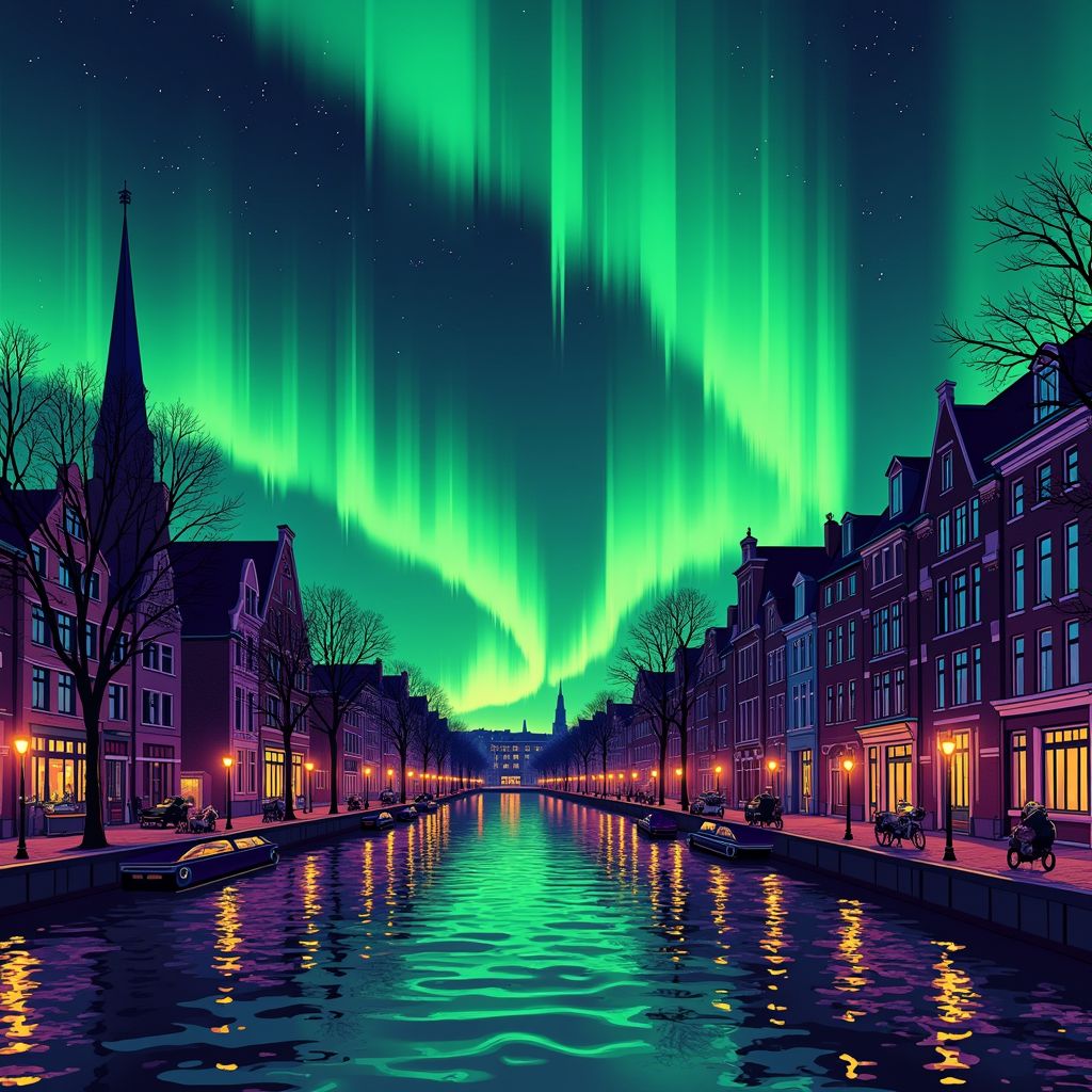 Zonnestorm veroorzaakt spectaculair noorderlicht boven heel Nederland