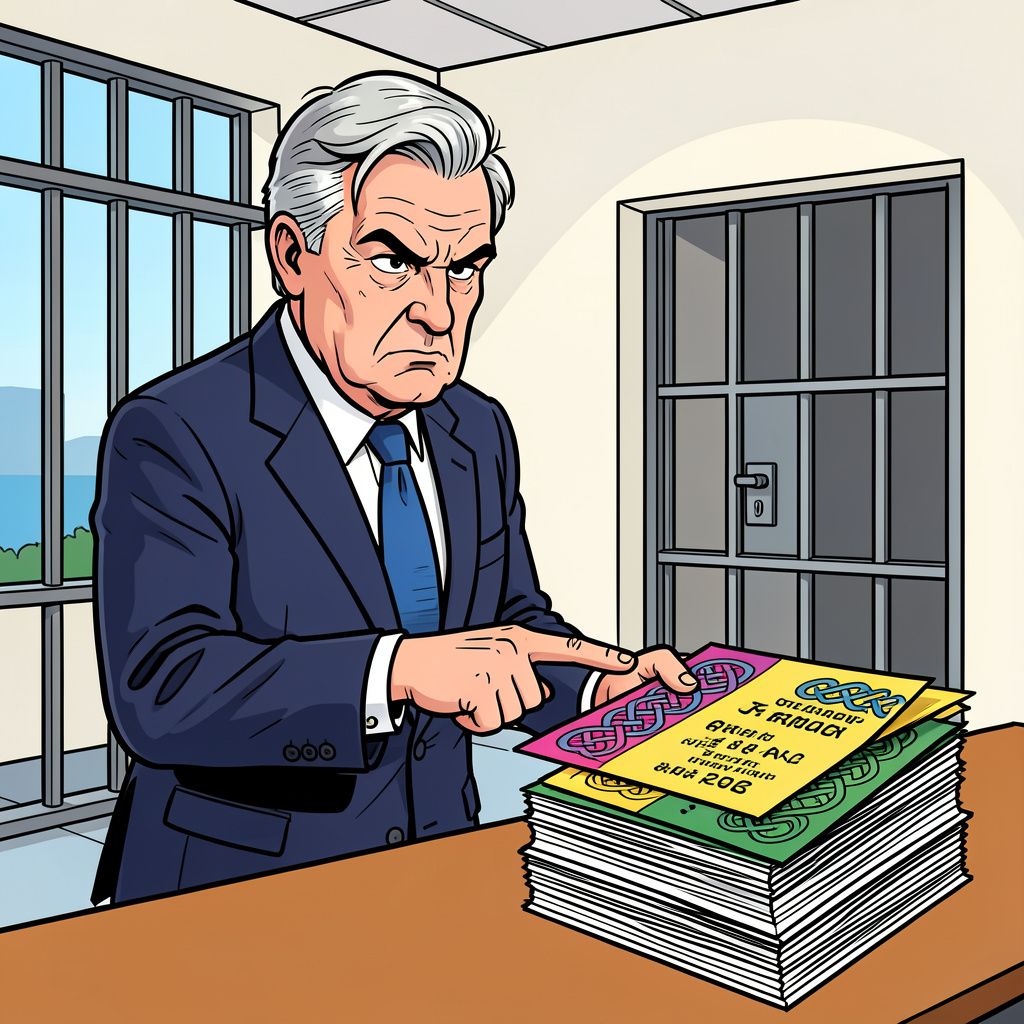 Als het aan de partij van Nigel Farage ligt, gaan politici straks de cel in voor verkiezingsfolders in het Keltisch.