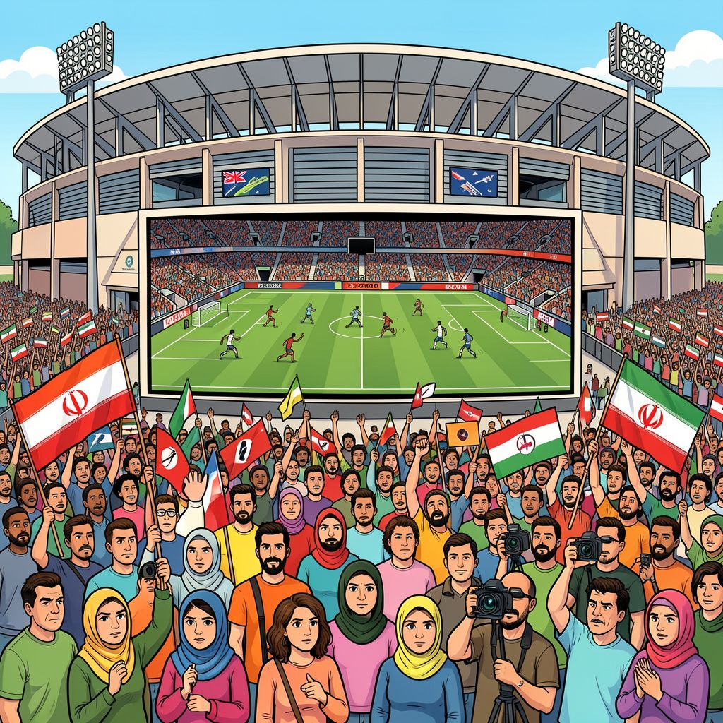 wk 2026 begint met een knal: hoe protesten de openingswedstrijd iran tegen nieuw-zeeland overschaduwden