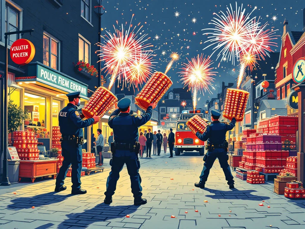 Politie neemt ruim 140 kilo vuurwerk in beslag in Volendam