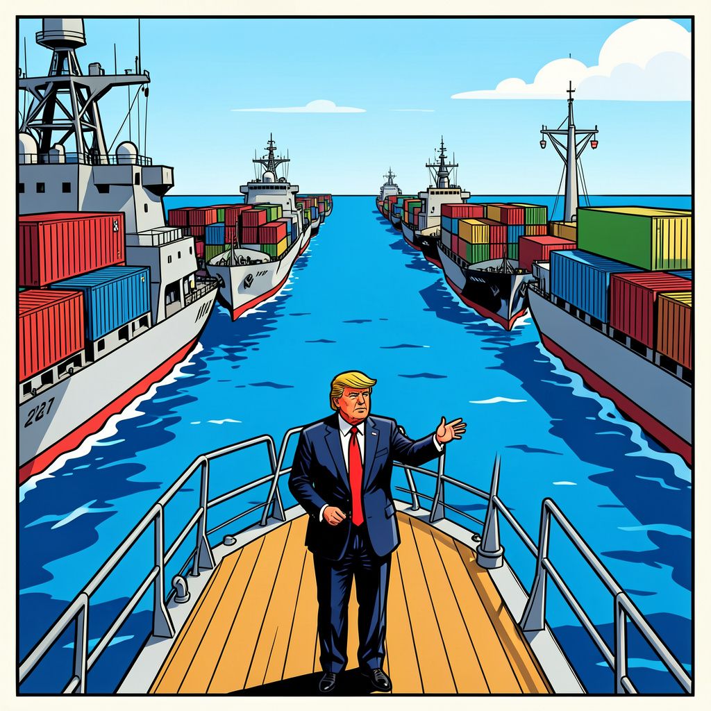 Donald Trump sluit de Iraanse kust en heft voortaan tol in de Straat van Hormuz.