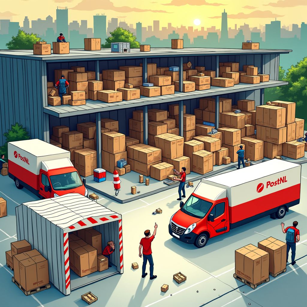 Nederlandse pakketbezorgers barsten uit hun voegen tijdens de drukste week van het jaar