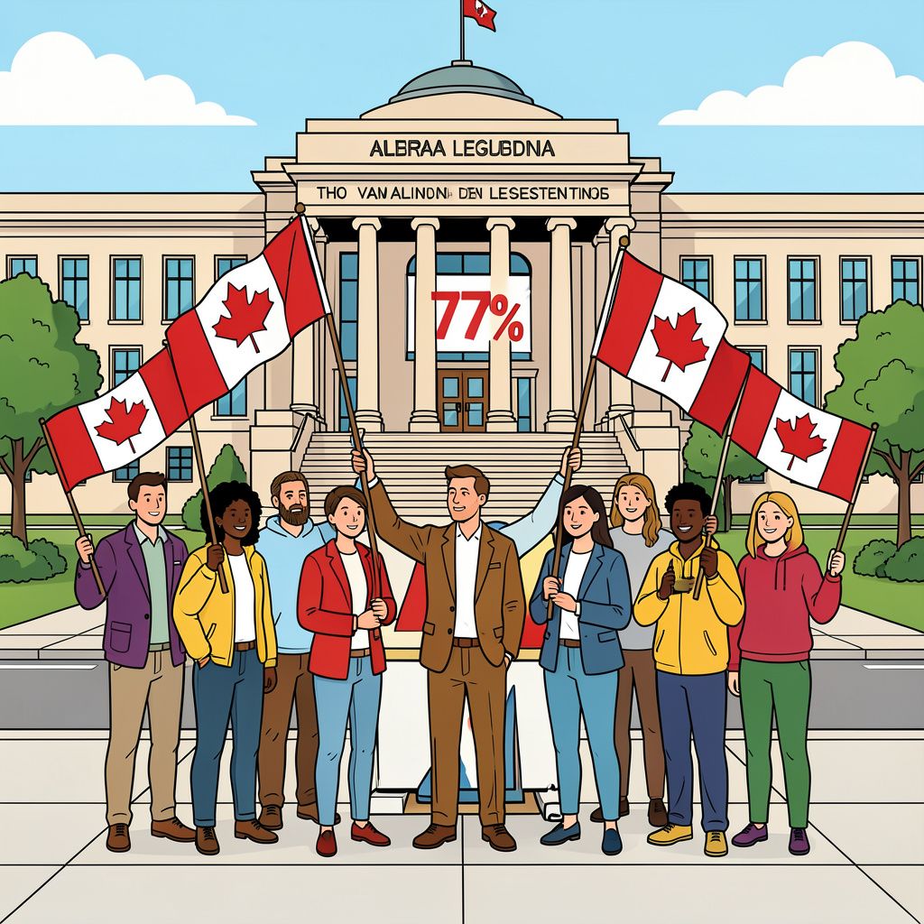 Inwoners van Alberta kiezen massaal voor een toekomst binnen Canada.