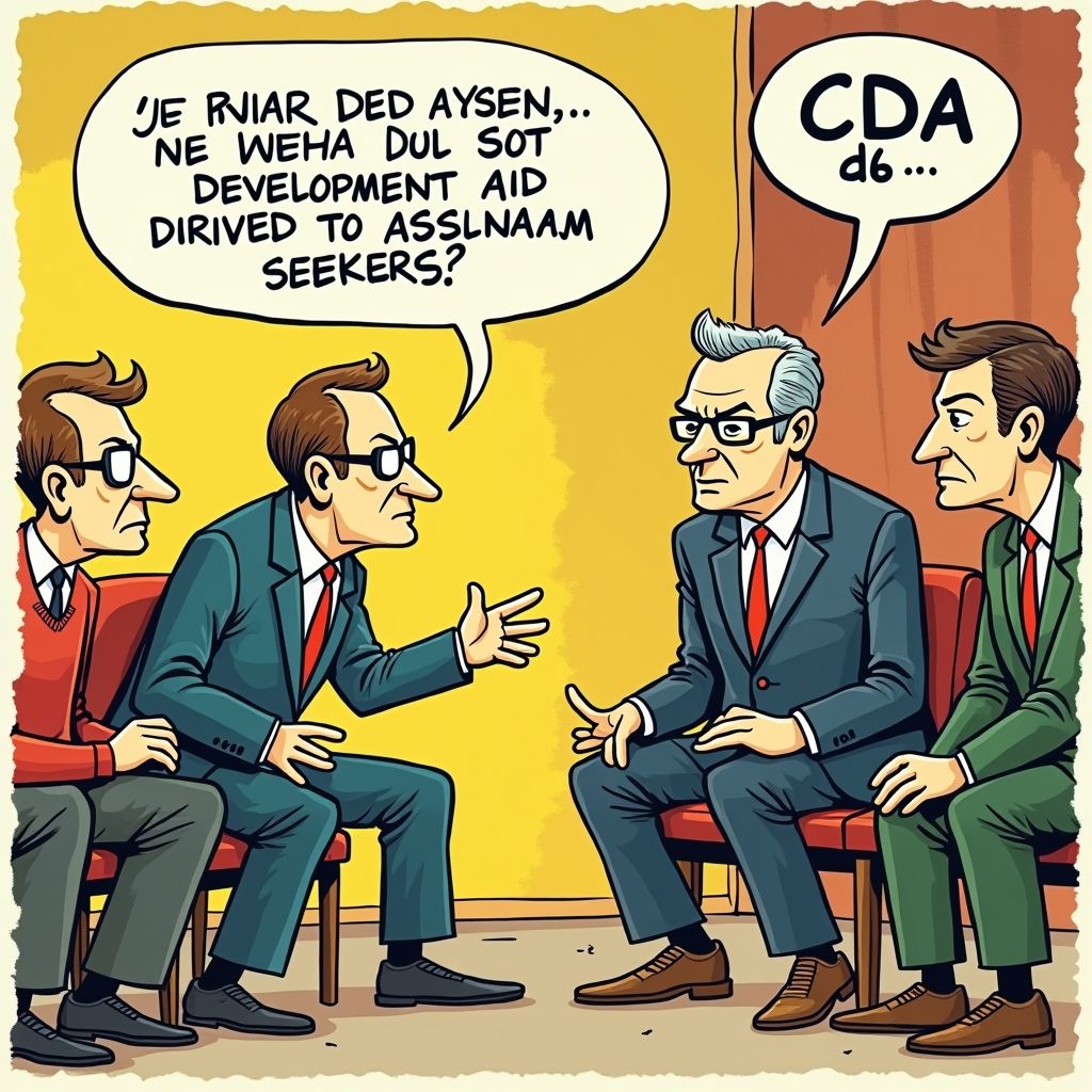 Coalitie vecht over ontwikkelingsgeld dat naar asielopvang gaat in plaats van naar het buitenland