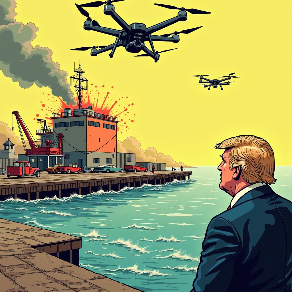 Amerikaanse dronestrike vernietigt voor het eerst drugsfaciliteit op Venezolaans grondgebied