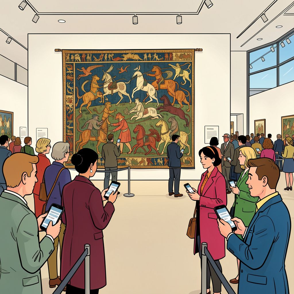 Het beroemde Tapijt van Bayeux is na duizend jaar weer terug in Engeland.