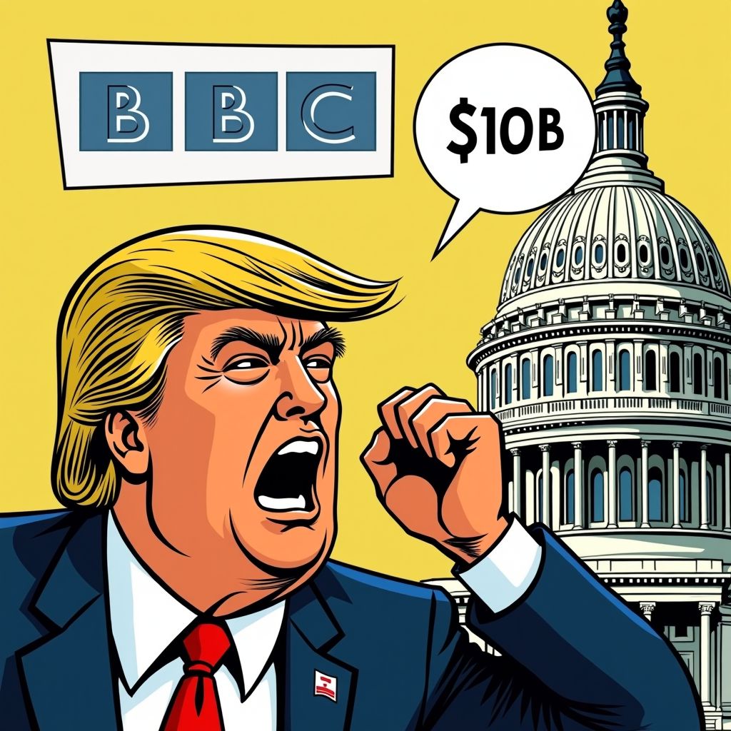 Trump eist 10 miljard dollar van BBC na misleidende montage van zijn Capitool-toespraak