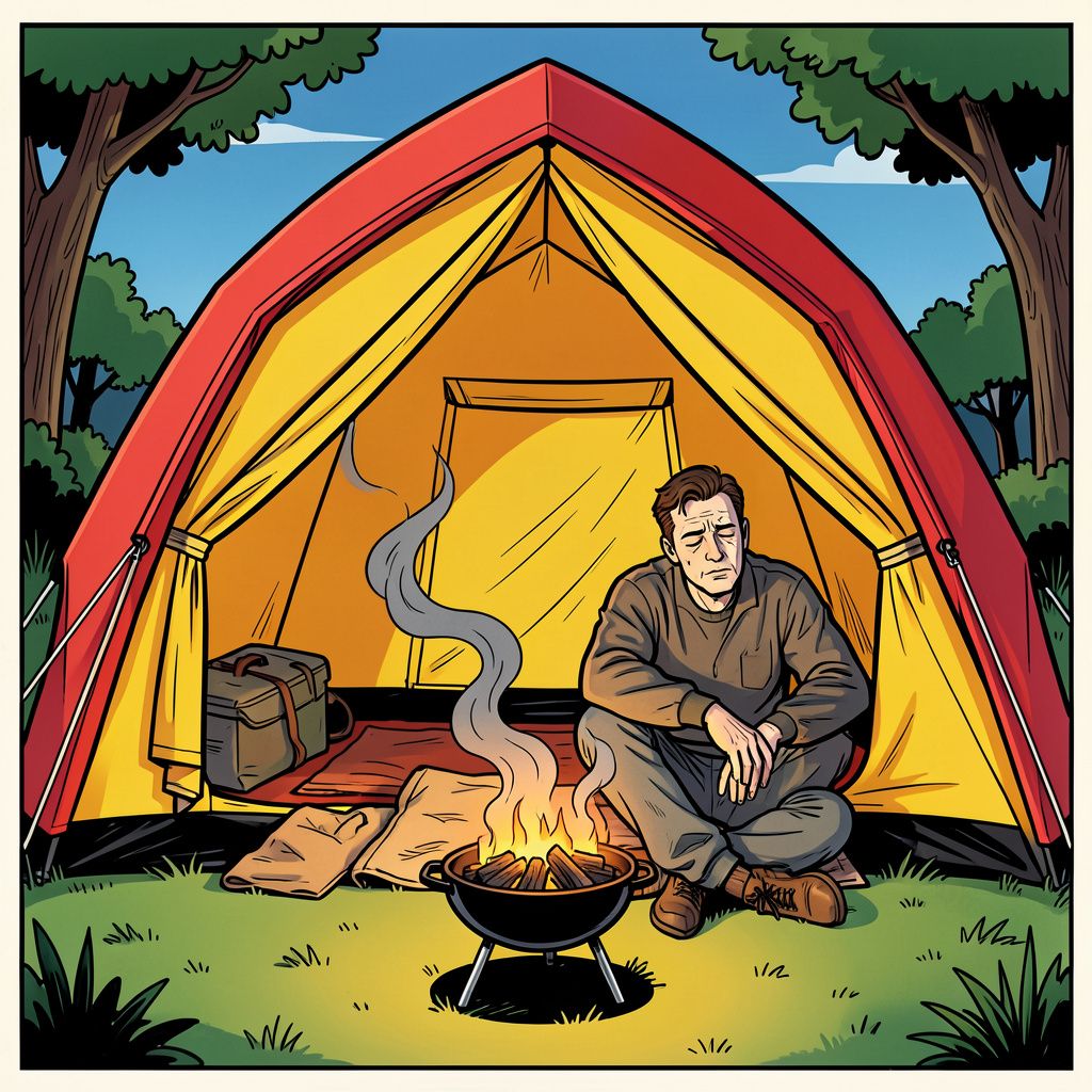 Een barbecue in de tent tegen de kou loopt fataal af op een Belgische festivalcamping.