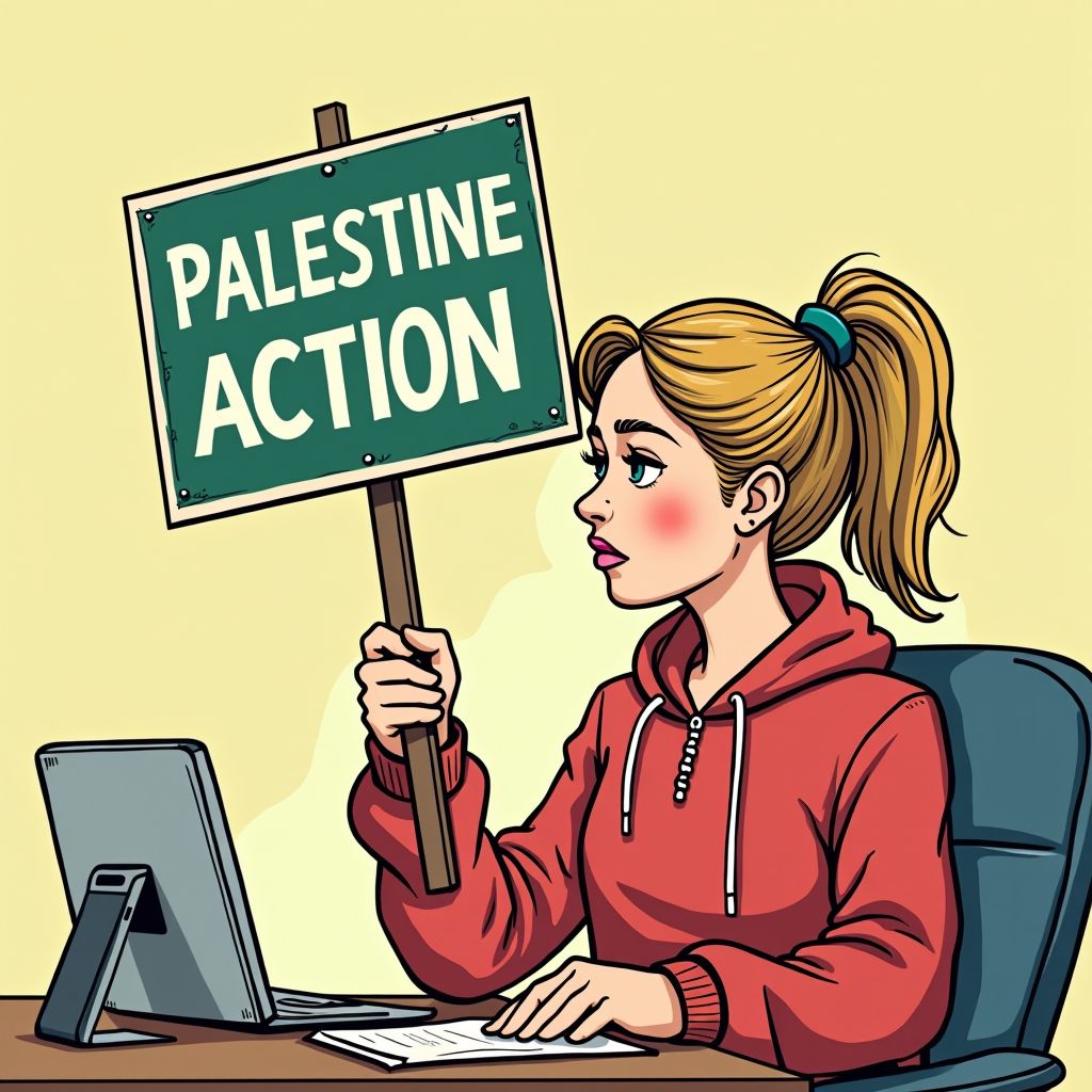 Greta Thunberg opgepakt vanwege een bordje dat de Britse regering terrorisme noemt