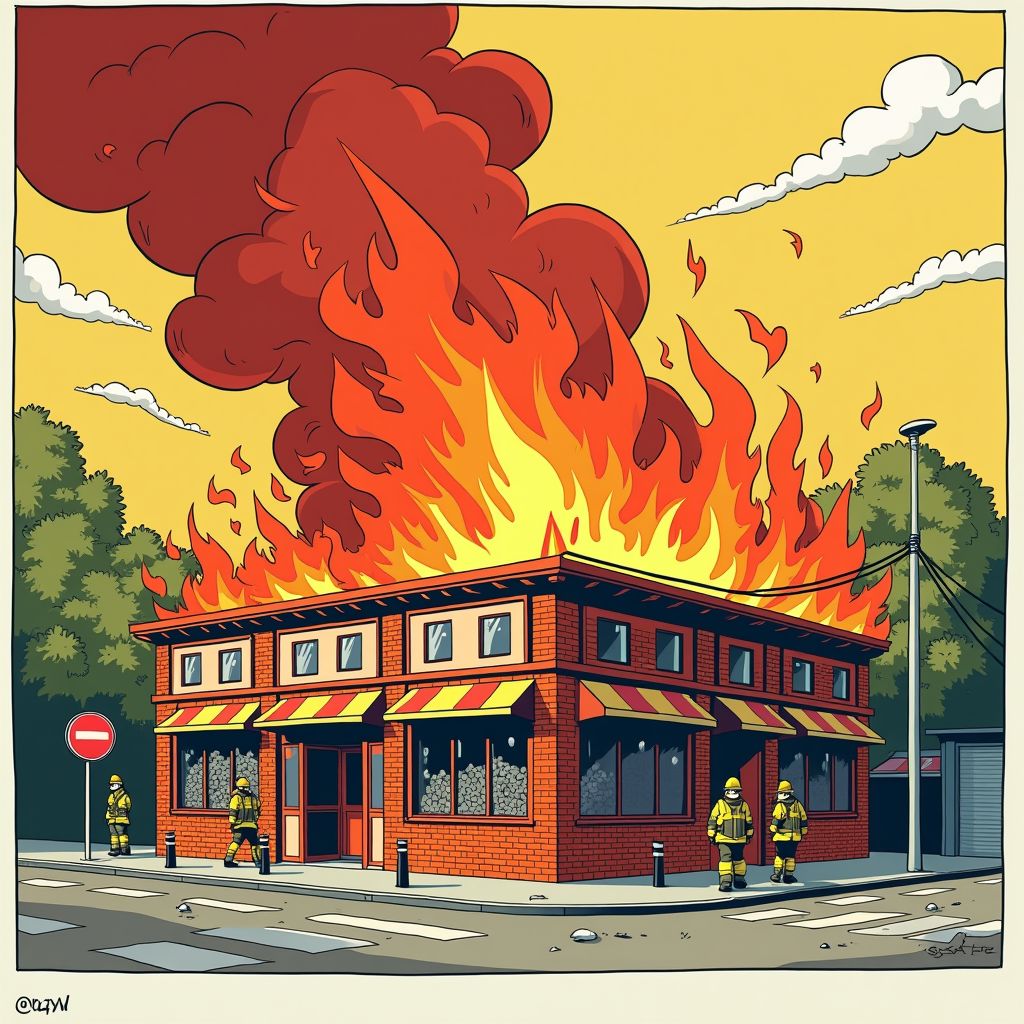 Vlammen verwoesten pizzeria in hartje Leeuwarden, 38 mensen geëvacueerd