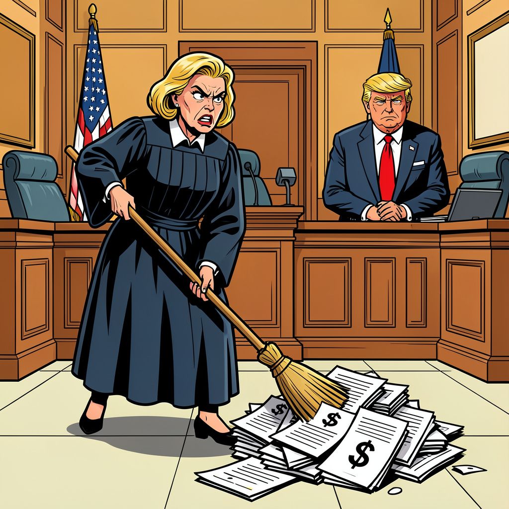 Een Amerikaanse rechter veegt de vloer aan met de miljardenschikking van Donald Trump.